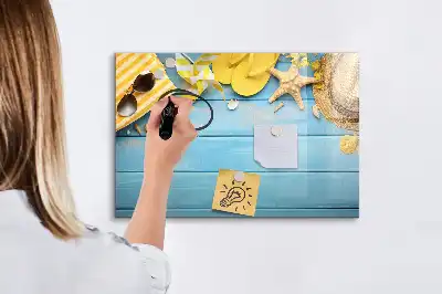 Quadro magnético para desenho acessório de praia