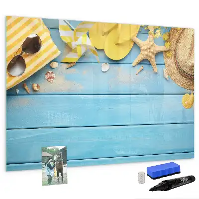 Quadro magnético para desenho acessório de praia