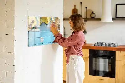 Quadro magnético para desenho acessório de praia