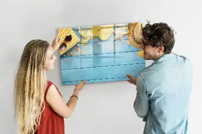 Quadro magnético para desenho acessório de praia