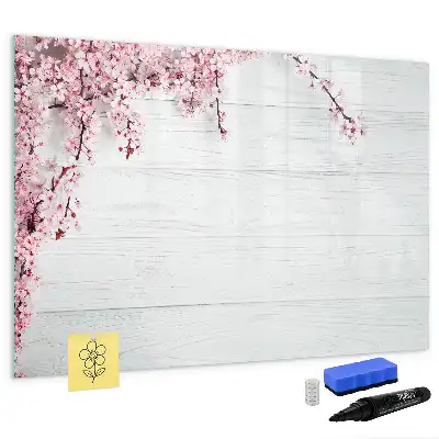 Quadro magnético para desenhar estampa flores de primavera