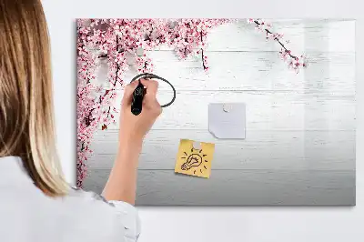 Quadro magnético para desenhar estampa flores de primavera