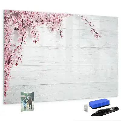 Quadro magnético para desenhar estampa flores de primavera