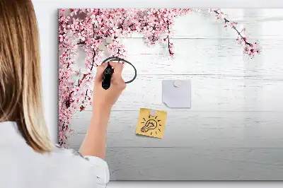 Quadro magnético para desenhar estampa flores de primavera