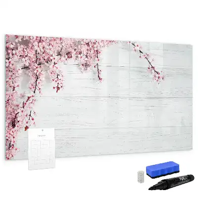 Quadro magnético para desenhar estampa flores de primavera