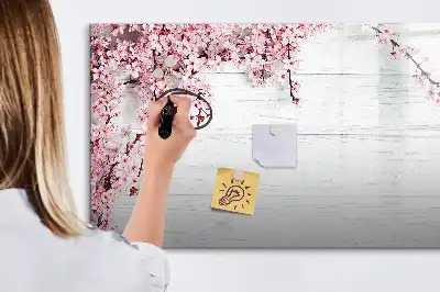 Quadro magnético para desenhar estampa flores de primavera