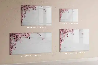 Quadro magnético para desenhar estampa flores de primavera
