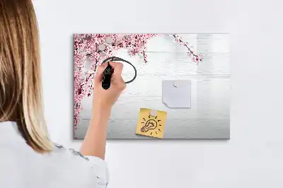 Quadro magnético para desenhar estampa flores de primavera