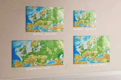 Mapa-múndi geográfico quadro para desenhar magnético