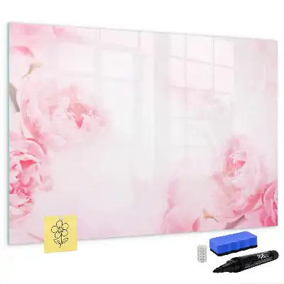 Quadro magnético para escrever estampa flores em flor