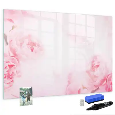 Quadro magnético para escrever estampa flores em flor