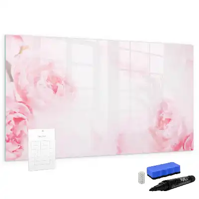 Quadro magnético para escrever estampa flores em flor
