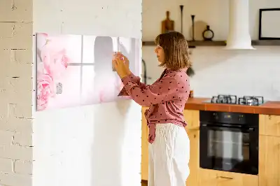 Quadro magnético para escrever estampa flores em flor