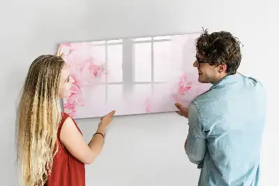 Quadro magnético para escrever estampa flores em flor