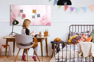 Quadro magnético para escrever estampa flores em flor