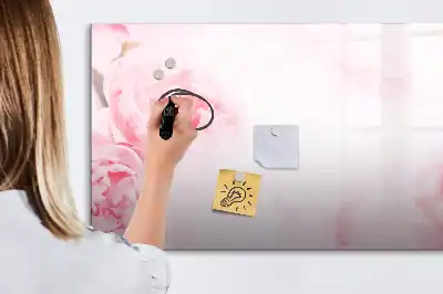 Quadro magnético para escrever estampa flores em flor