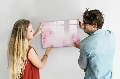 Quadro magnético para escrever estampa flores em flor