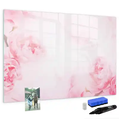 Quadro magnético para escrever estampa flores em flor