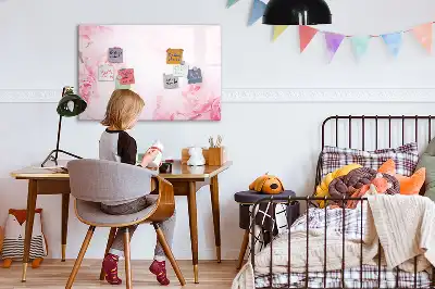 Quadro magnético para escrever estampa flores em flor