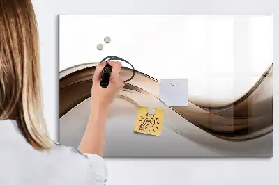Quadro magnético para desenhar estampa abstração de linhas