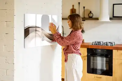 Quadro magnético para desenhar estampa abstração de linhas