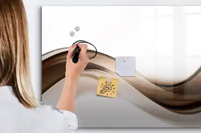 Quadro magnético para desenhar estampa abstração de linhas