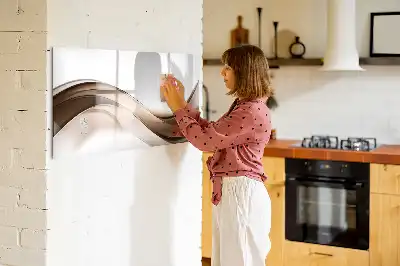 Quadro magnético para desenhar estampa abstração de linhas
