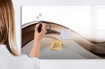 Quadro magnético para desenhar estampa abstração de linhas