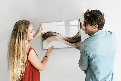 Quadro magnético para desenhar estampa abstração de linhas