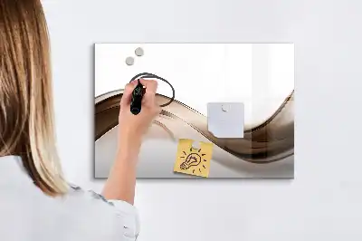 Quadro magnético para desenhar estampa abstração de linhas
