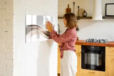 Quadro magnético para desenhar estampa abstração de linhas