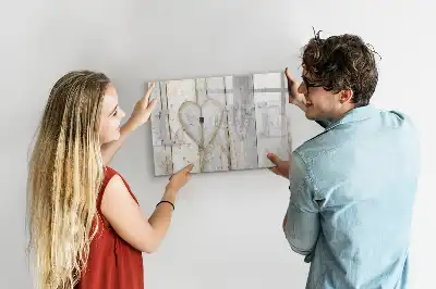Quadro magnético para escrita modelo Texto Amor