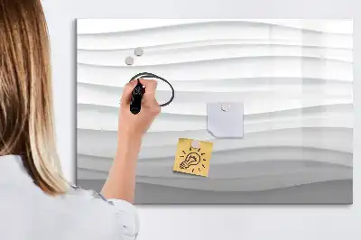Quadro magnético para desenhar estampa de estrutura de ondas