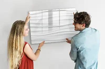 Quadro magnético para desenhar estampa de estrutura de ondas