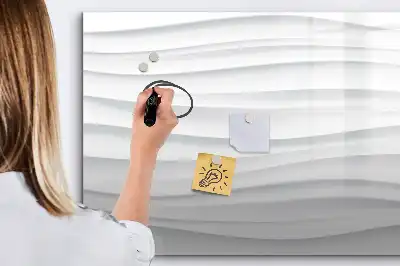 Quadro magnético para desenhar estampa de estrutura de ondas