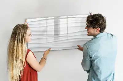 Quadro magnético para desenhar estampa de estrutura de ondas
