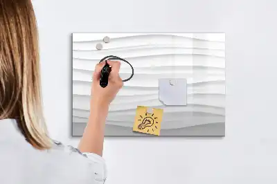 Quadro magnético para desenhar estampa de estrutura de ondas