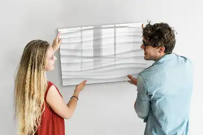 Quadro magnético para desenhar estampa de estrutura de ondas