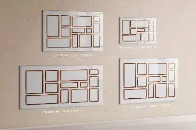 Quadro magnético para desenhar com moldura de madeira