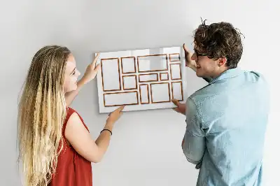 Quadro magnético para desenhar com moldura de madeira