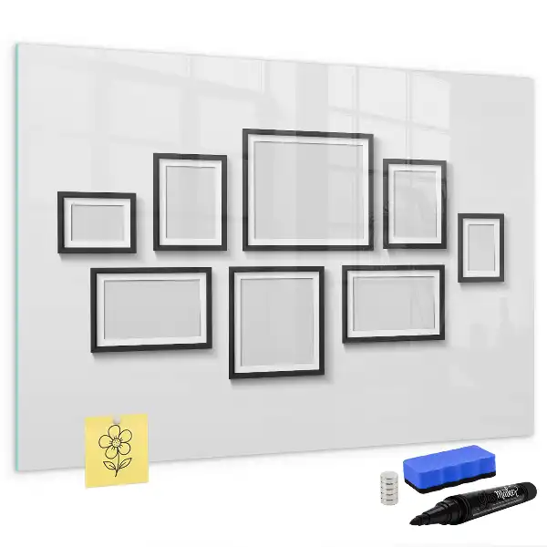 Quadro magnético para desenho com moldura preta