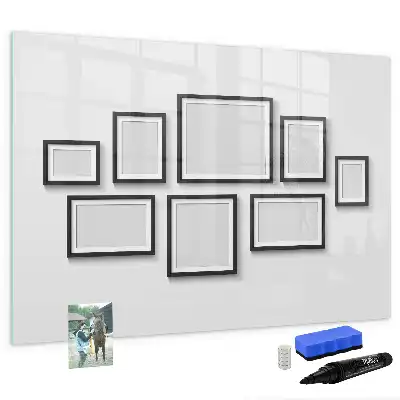 Quadro magnético para desenho com moldura preta