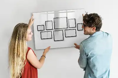 Quadro magnético para desenho com moldura preta