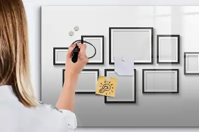 Quadro magnético para desenho com moldura preta