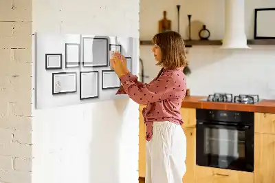 Quadro magnético para desenho com moldura preta