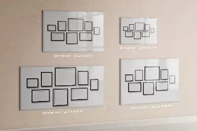 Quadro magnético para desenho com moldura preta