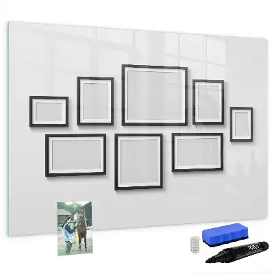 Quadro magnético para desenho com moldura preta