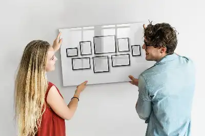 Quadro magnético para desenho com moldura preta