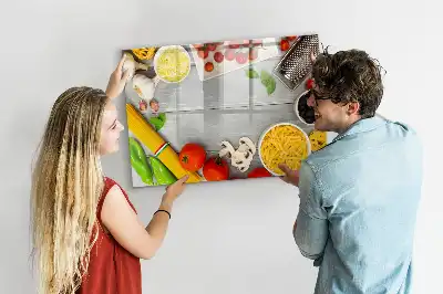 Quadro magnético para escrever modelo ingredientes