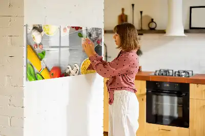 Quadro magnético para escrever modelo ingredientes